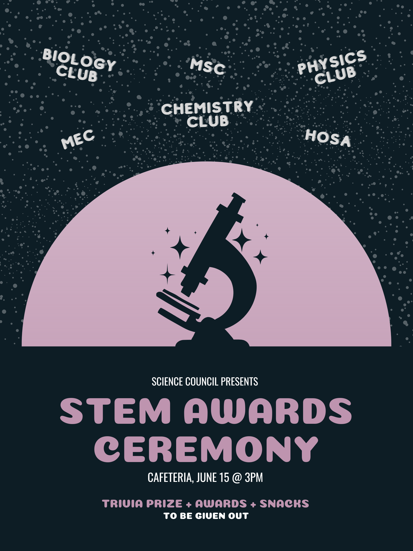 STEM Awards Ceremony Poster